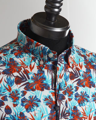 Cotton Poplin Floral Printed Summer Shirt