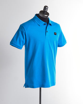 Paul & Shark Blue Organic Cotton Piqué Polo Shirt