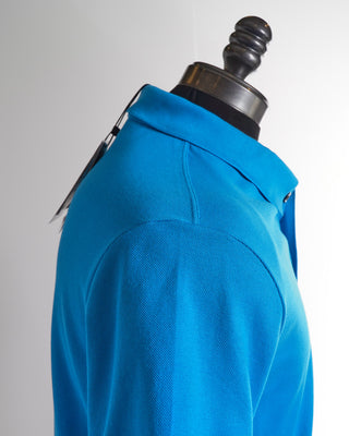 Paul & Shark Blue Organic Cotton Piqué Polo