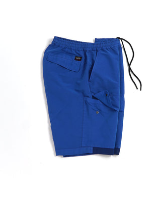 Paul & Shark Blue Drawstring Cargo Shorts