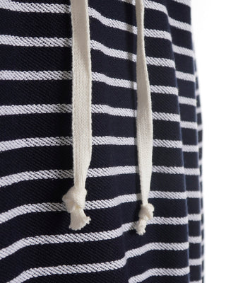 Paul & Shark Navy Organic Cotton Stripe Hoodie Sweater