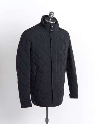 Paul & Shark Black Re-4x4 Stretch Quilted Jacket