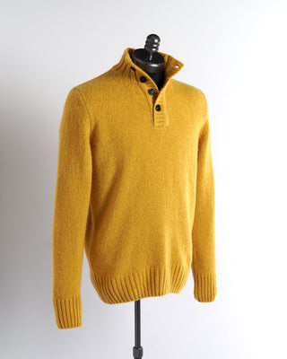 Paul & Shark The Fisherman Collection Mustard Yellow Woolen Button Pullover