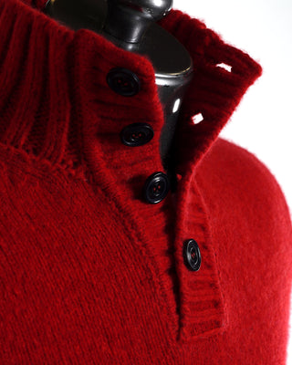 Paul & Shark The Fisherman Collection Red Woolen Pullover