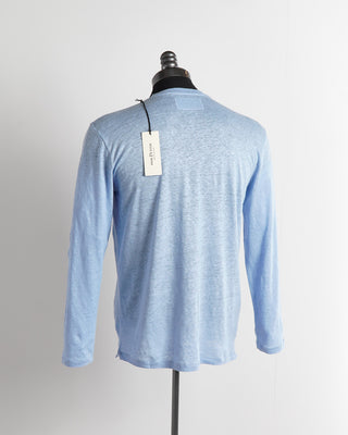 Phil Petter Light Blue Long Sleeve Lightweight Linen Shirt 