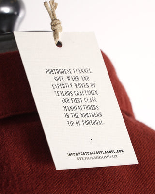 Teca Solid Flannel Shirt / Brick