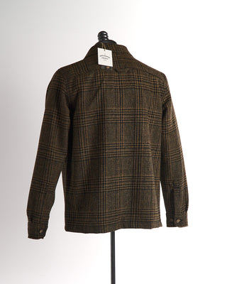 Portuguese Flannel 'Wool Series' Glen Check Lined Overshirt