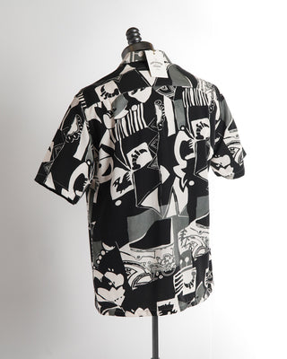 Portuguese Flannel 'Cuca' Abstract Tencel Camp Collar Shirt