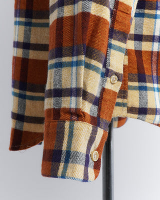 Portuguese Flannel 'Fall Palette' Flannel Pale Yellow Check Shirt