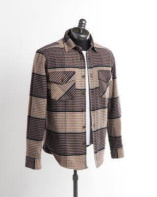Portuguese Flannel 'Litu' Check Flannel Overshirt