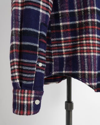 Portuguese Flannel 'Modern Check' Flannel Shirt Sleeve