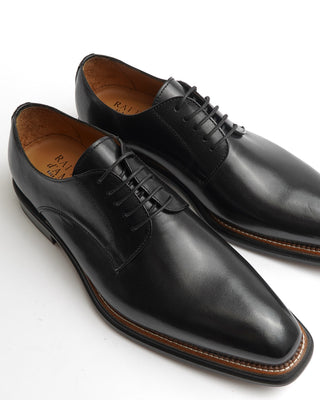 Rafaele D'Amelio Black Chiseled Toe Derby Shoe