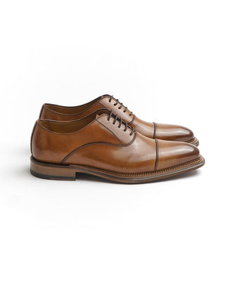Rafaele D'Amelio Cognac Brown Calf Dress Shoe
