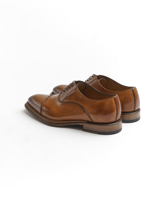 Rafaele D'Amelio Cognac Brown Calf Oxford Dress Shoe