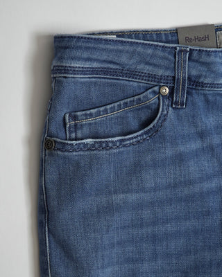 Re-Hash 'Rubens' Washed Blue Stretch Jeans