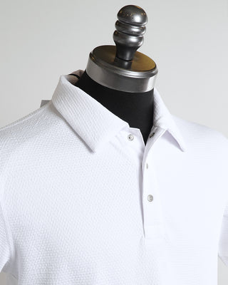 Reigning Champ Solotex White Mesh Tech Polo
