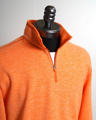 Robert Graham Handley 1/4 Zip Orange Sweater