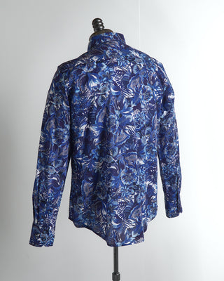 Robert Graham Navy Blue Rambling Stretch Shirt