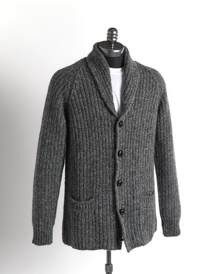 Roberto Collina 'Archive #5' 1984 Grey Shawl Cardigan Sweater