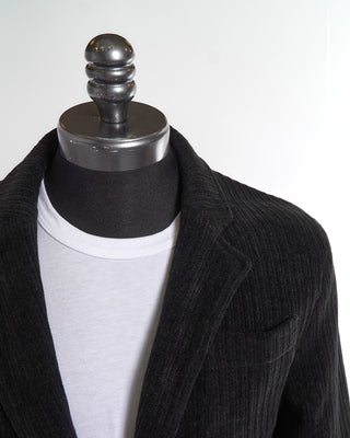 Sunhouse Black Chenille Sweater Jacket Lapel