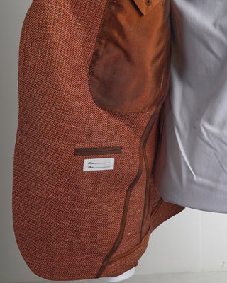 Tagliatore Cinnabar Linen & Cotton Piqué Jersey Sport Jacket