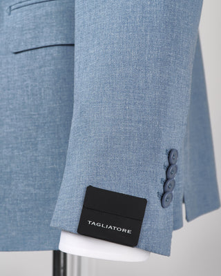 Tagliatore Limited Edition Aqua Wool Cotton & Silk Soft Suit 