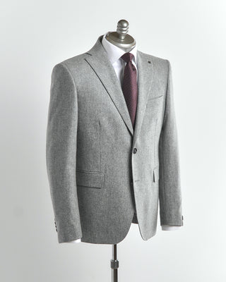 Tagliatore Light Grey Super 100s Wool Flannel Suit