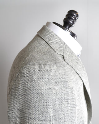 Tagliatore Silk Linen & Cotton Herringbone Soft Sport Jacket