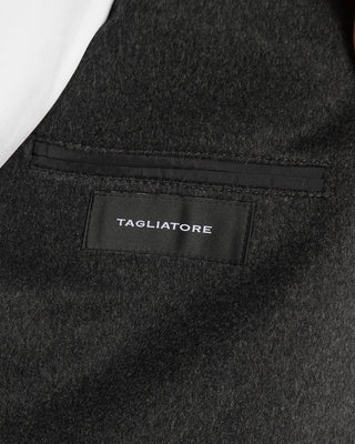 Tagliatore Grey Solid Cashmere Sport Jacket