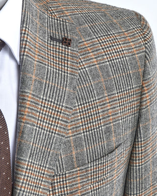 Super 110S Glencheck Plaid Flannel Suit