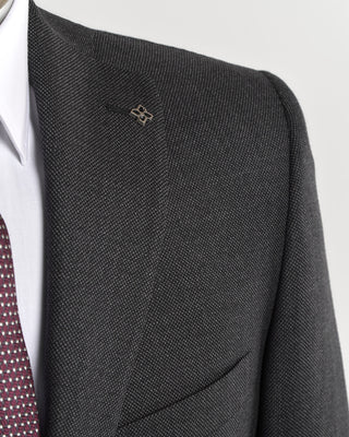 Tagliatore Charcoal Grey Super 130s Nailhead Suit