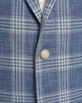 Tagliatore Wool Silk & Cotton Checked Hopsack Sport Jacket
