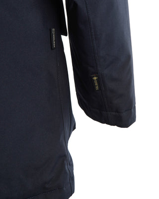 Woolrich Blue Urban Light Goretex Carcoat Jacket