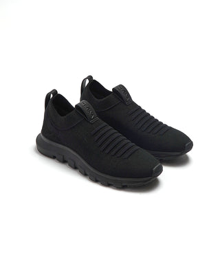 Zegna Black Techmerino Sock 2.0 Slip On Sneaker