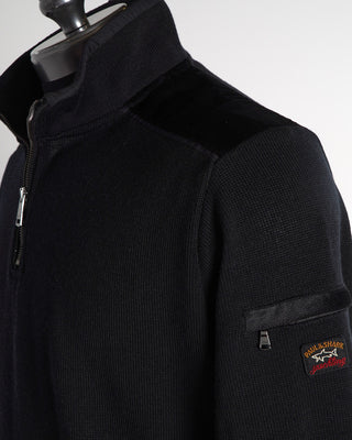 Cool Touch 1/4 Zip Sweater / Black
